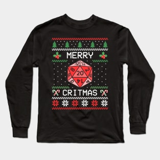 Merry Critmas II - Ugly Christmas Long Sleeve T-Shirt